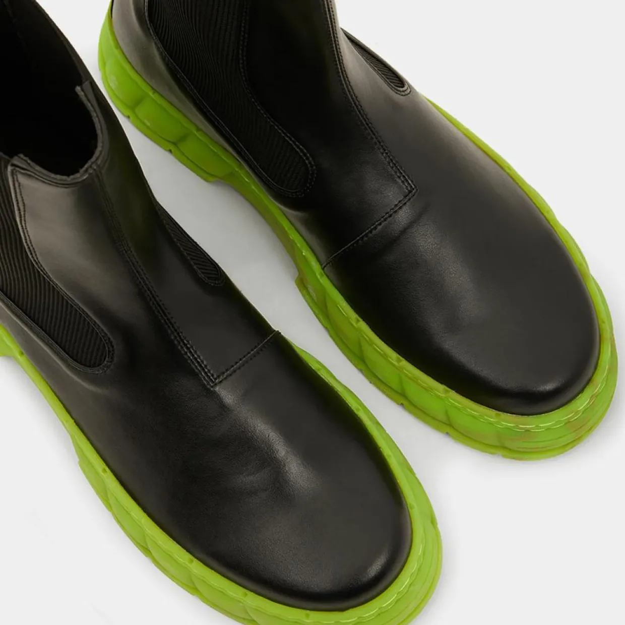Femme Viron Bottines^Boots appleskin 1997 noir/vert