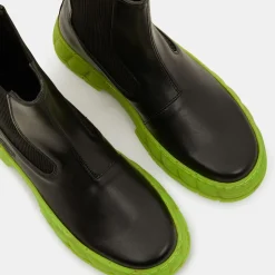 Femme Viron Bottines^Boots appleskin 1997 noir/vert
