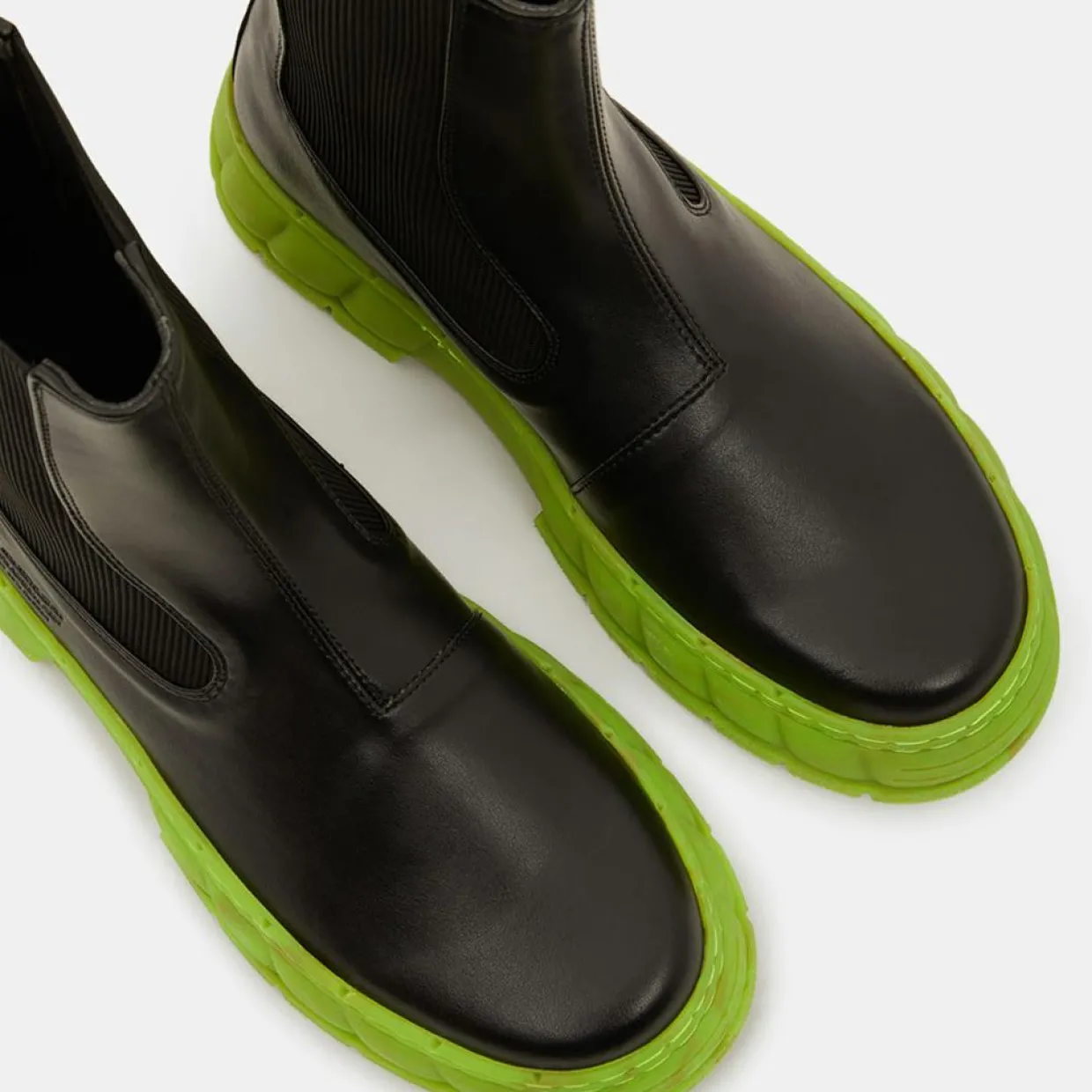 Femme Viron Bottines^Boots appleskin 1997 noir/vert