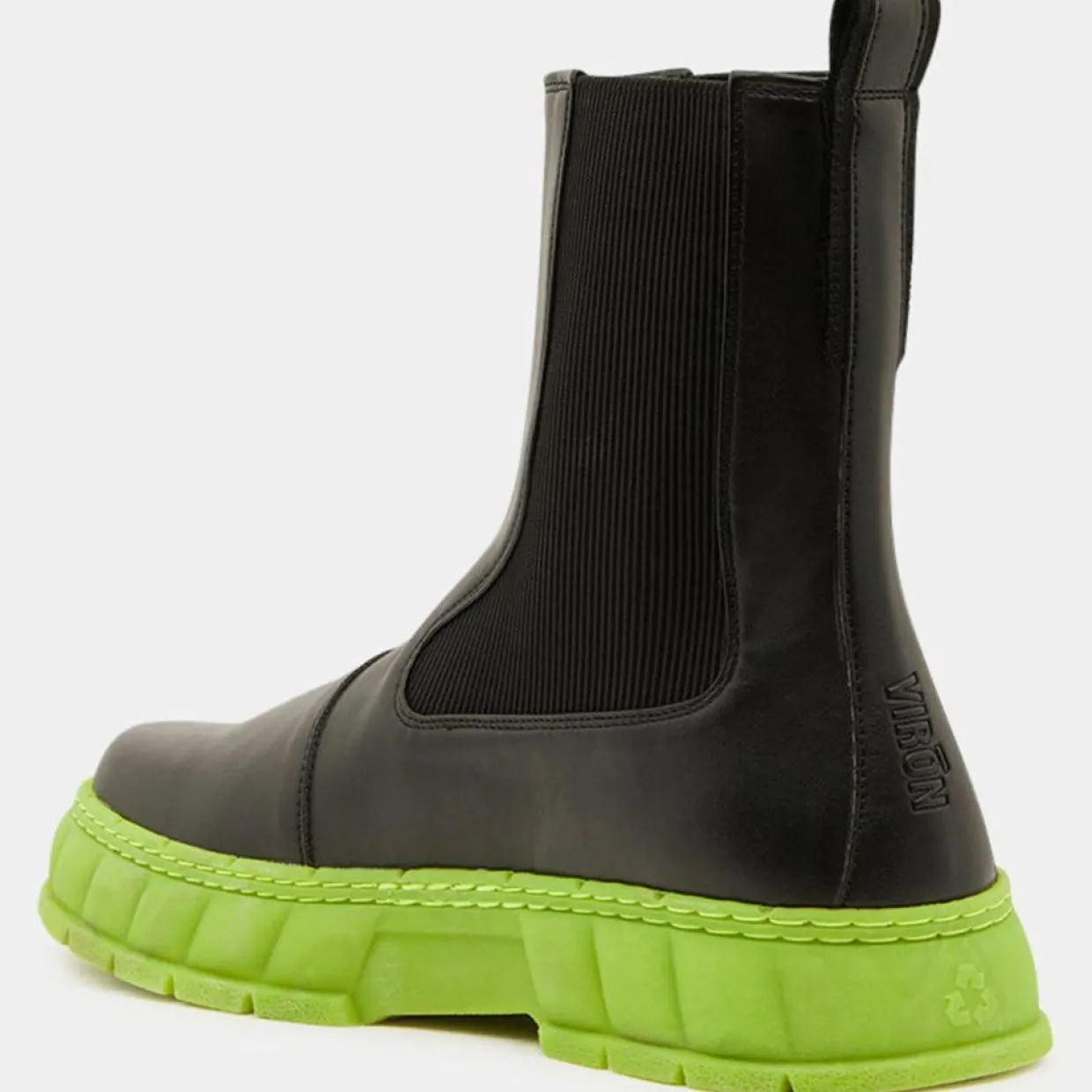 Femme Viron Bottines^Boots appleskin 1997 noir/vert
