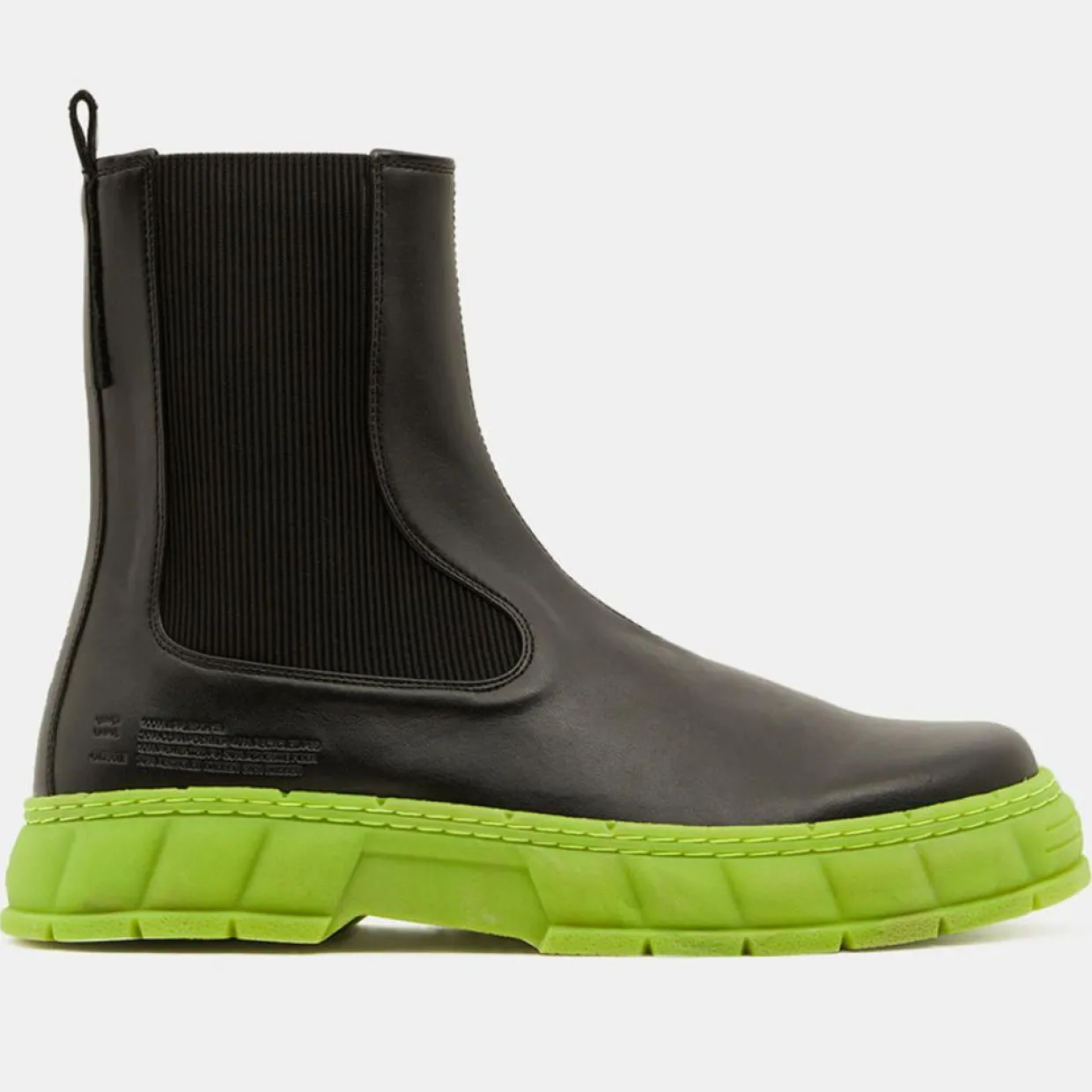 Femme Viron Bottines^Boots appleskin 1997 noir/vert