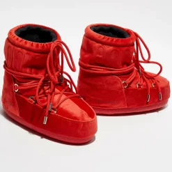 Boots Après-ski en Velours Mars rouges-Moon Boot Discount