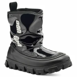Boots Classic Brellah Mini doublés Laine noires-Ugg Online