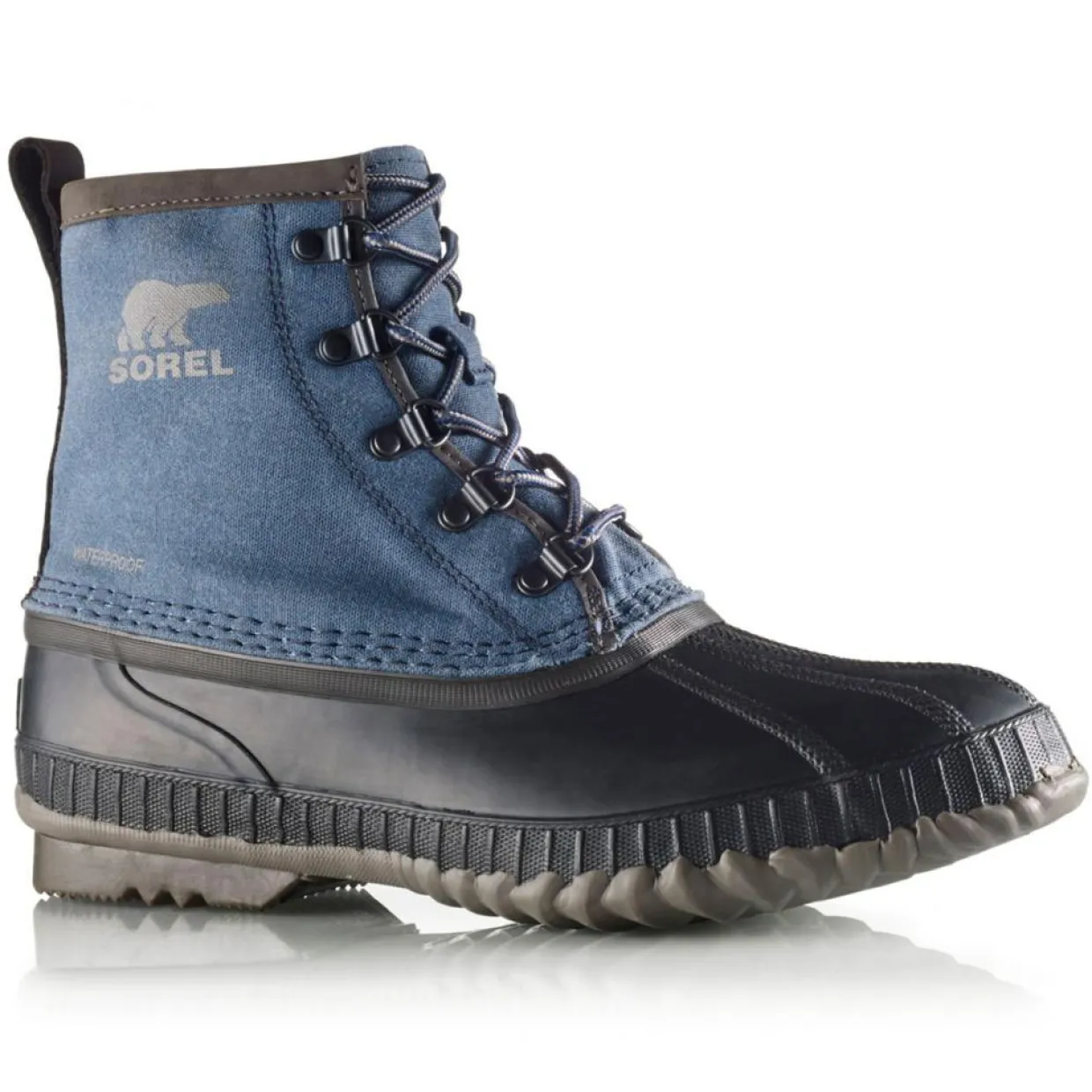 Homme Sorel Boots^Boots de pluie imperméables Cheyanne II Short CVS bleu jean/noir