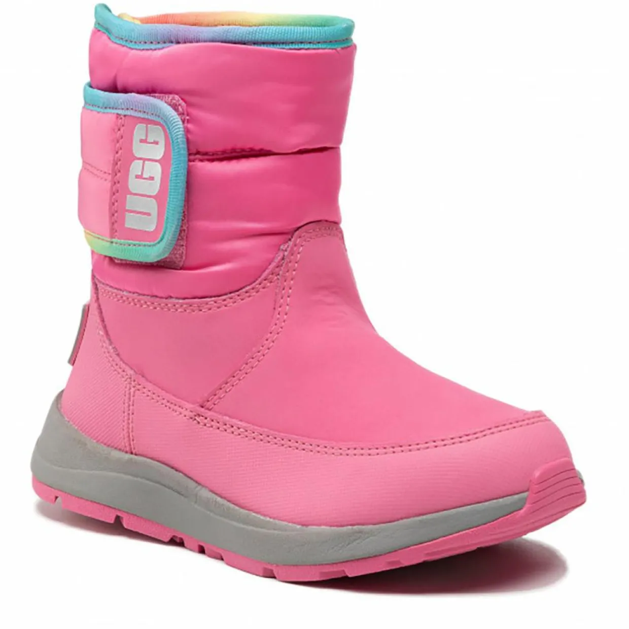 Boots doublées Polaire en Cuir imperméable Toty Weather roses-Ugg Hot
