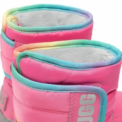 Boots doublées Polaire en Cuir imperméable Toty Weather roses-Ugg Hot