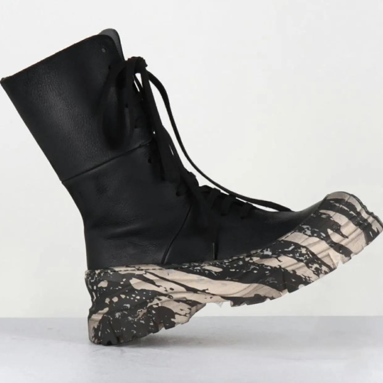 Femme Lofina Bottines^Boots en Cuir 4142 gas noires - Talon : 7cm
