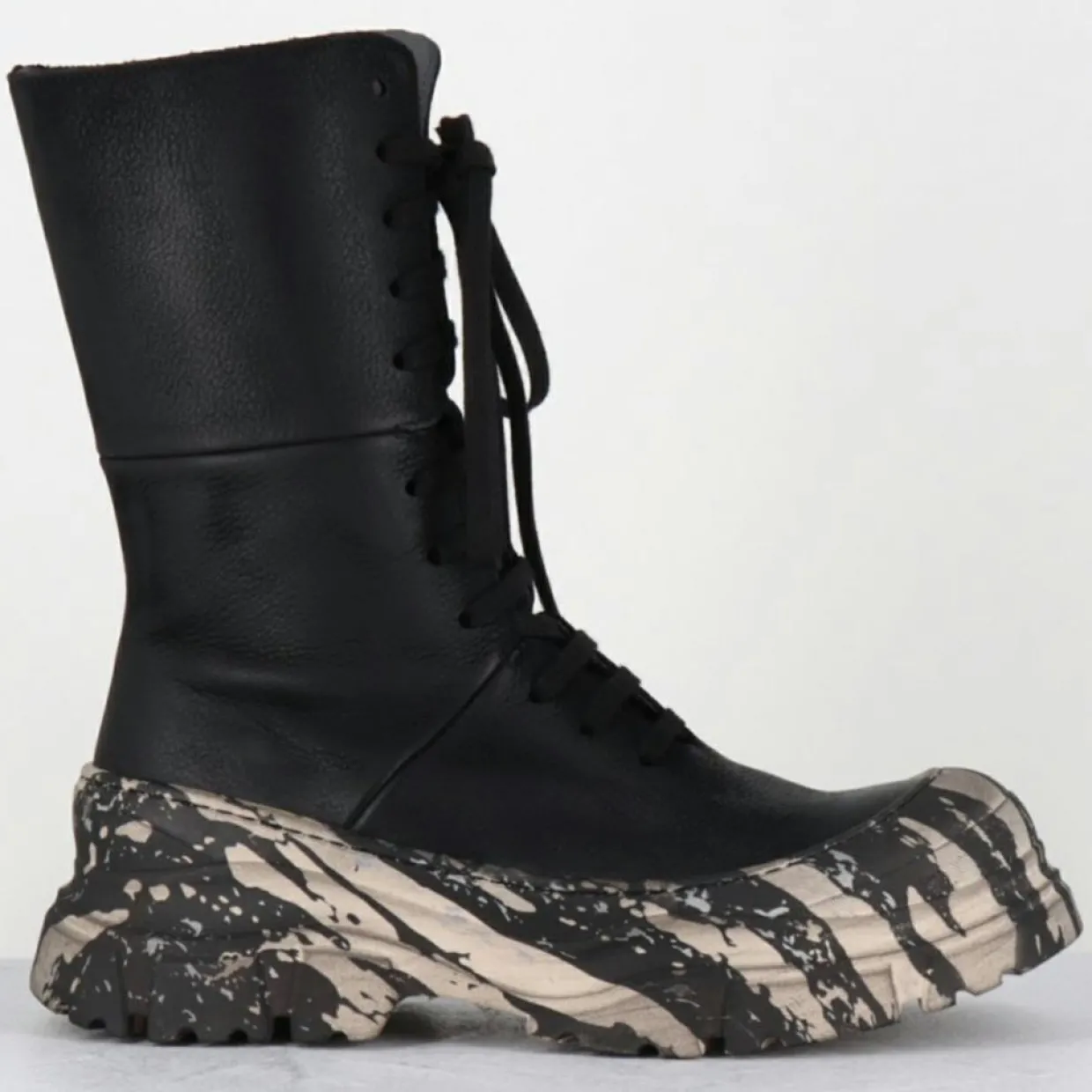 Femme Lofina Bottines^Boots en Cuir 4142 gas noires - Talon : 7cm