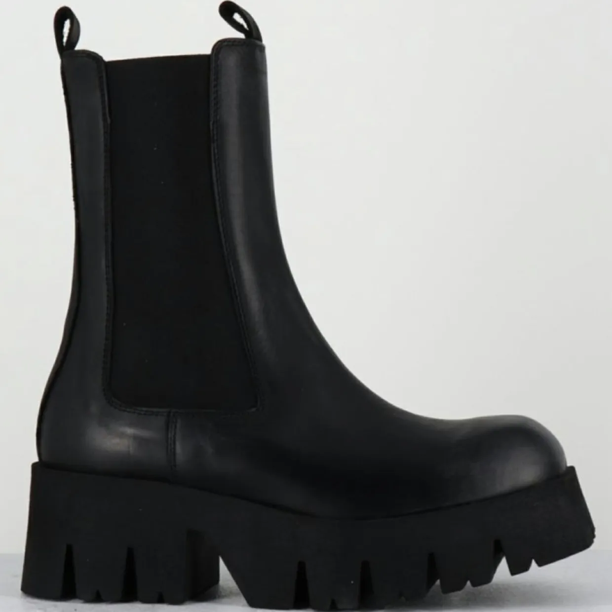 Femme Lofina Bottines^Boots en Cuir 4224 gas noires - Talon : 6cm