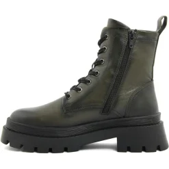 Boots en Cuir vert olive-Lab78 Discount