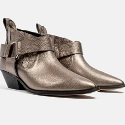 Femme L37 Bottines^Boots en Cuir Ain't The Same platine