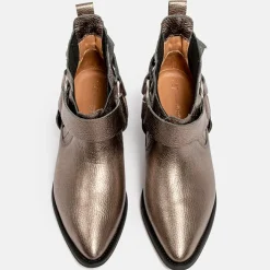 Femme L37 Bottines^Boots en Cuir Ain't The Same platine