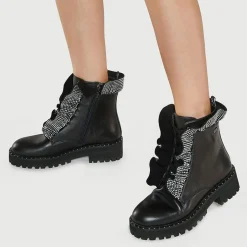 Femme Liu-Jo Bottines^Boots en Cuir Calfo noires