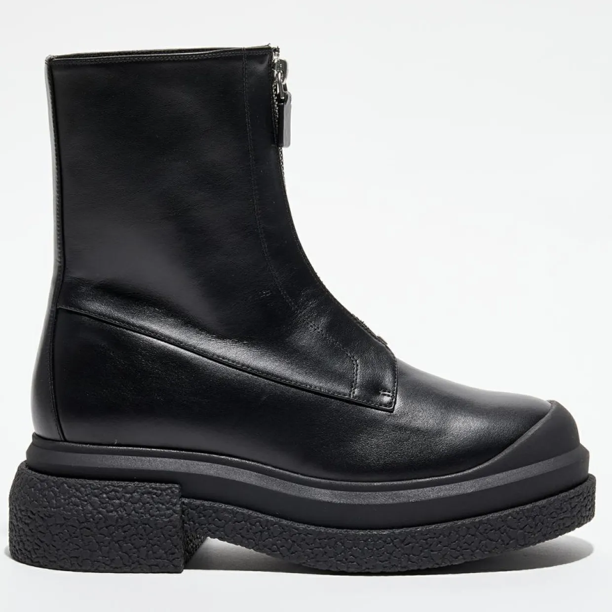 Femme Stuart Weitzman Bottines^Boots en Cuir Charli Zip Sport noires