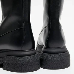 Femme Stuart Weitzman Bottines^Boots en Cuir Charli Zip Sport noires