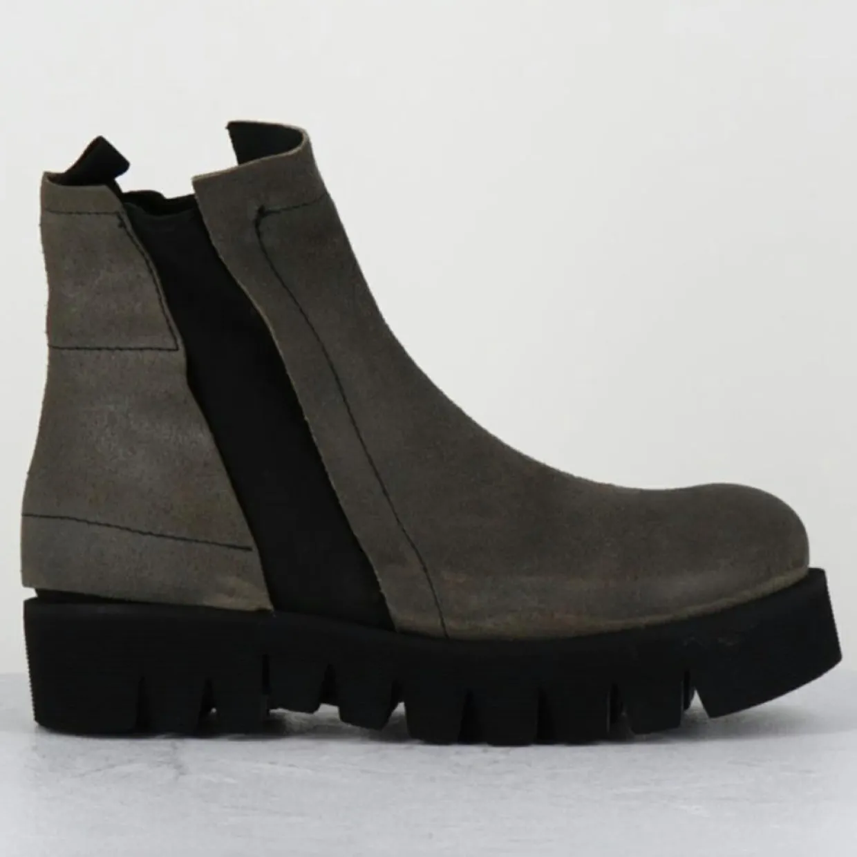 Femme Garrice Lab Bottines^Boots en Cuir chilo gris taupe