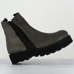 Femme Garrice Lab Bottines^Boots en Cuir chilo gris taupe
