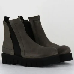 Femme Garrice Lab Bottines^Boots en Cuir chilo gris taupe