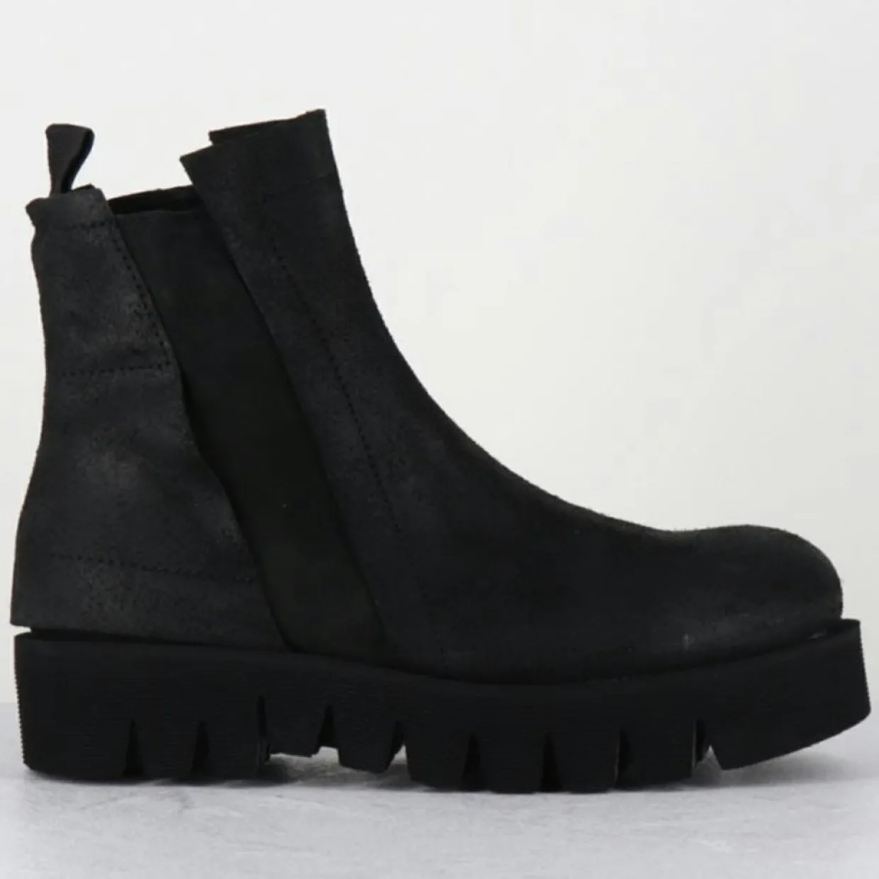 Boots en Cuir chilo noires-Garrice Lab Discount