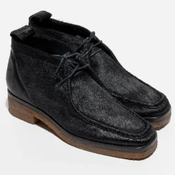 Femme Mari Giudicelli Bottines^Boots en Cuir Clark noires
