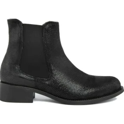 Femme Lab78 Bottines^Boots en Cuir Ella noires