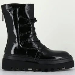Femme Lemargo Bottines^Boots en Cuir ev noires