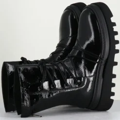 Femme Lemargo Bottines^Boots en Cuir ev noires