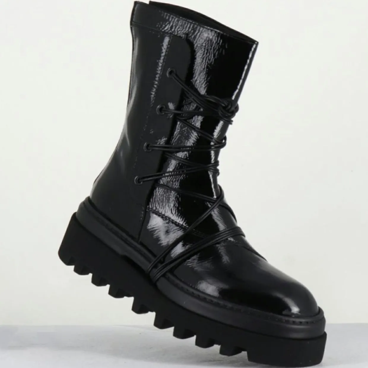 Femme Lemargo Bottines^Boots en Cuir ev noires