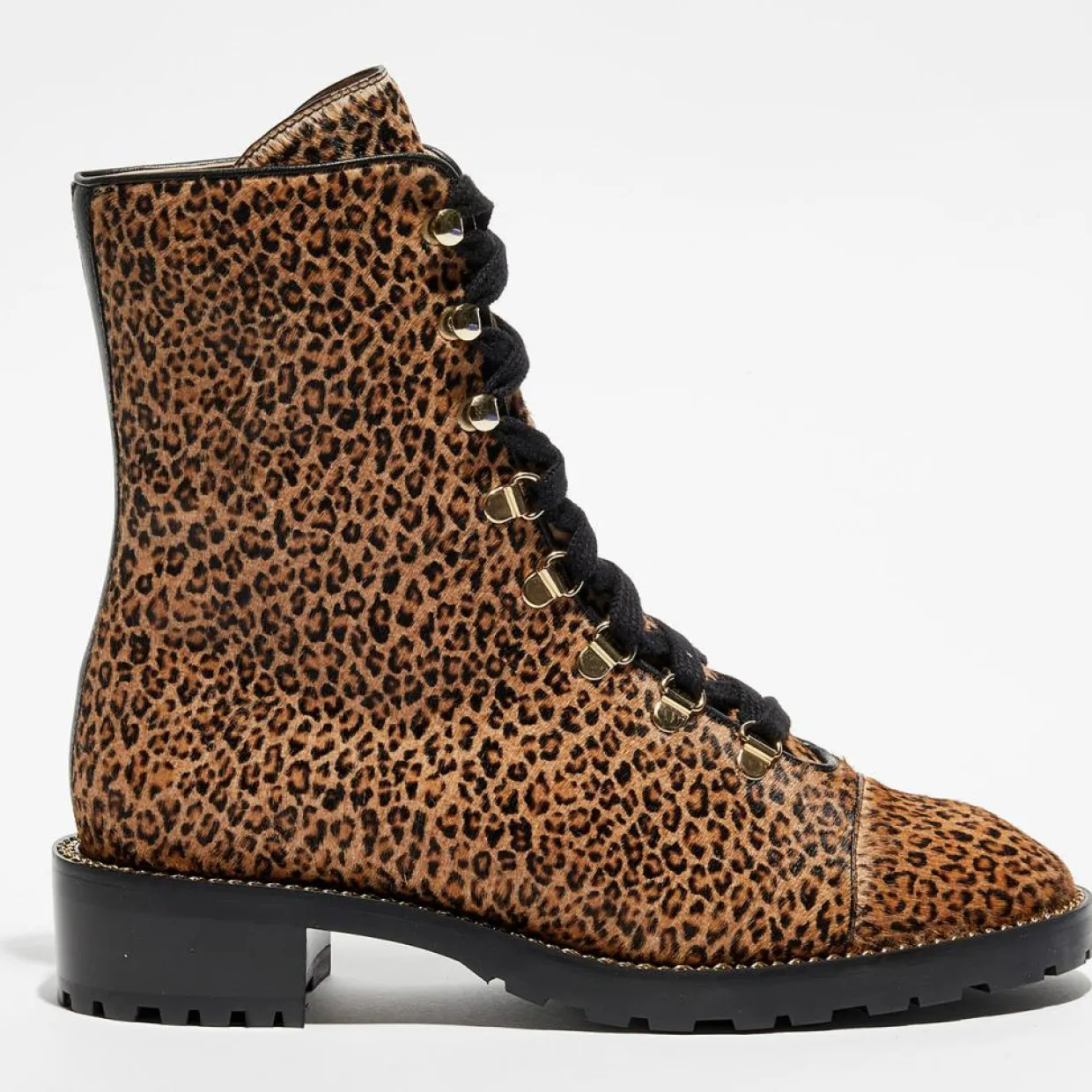 Femme Stuart Weitzman Bottines^Boots en Cuir façon pony Kolbie marron