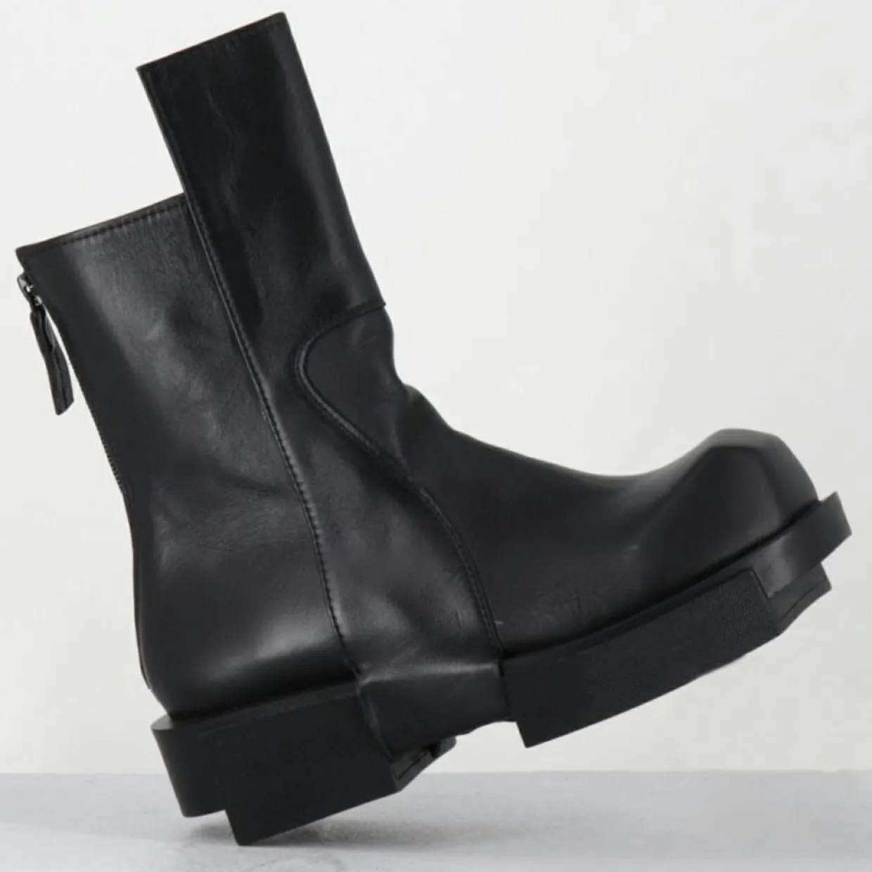 Boots en Cuir gura noires-SDM New