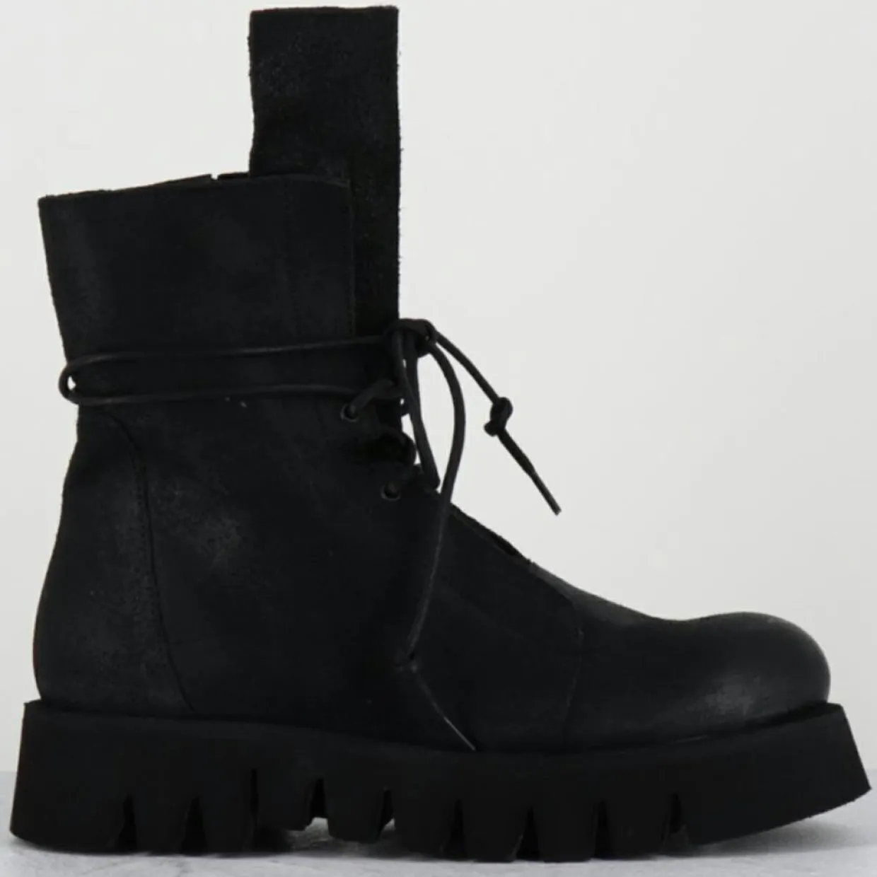 Femme Garrice Lab Bottines^Boots en Cuir hoto noires