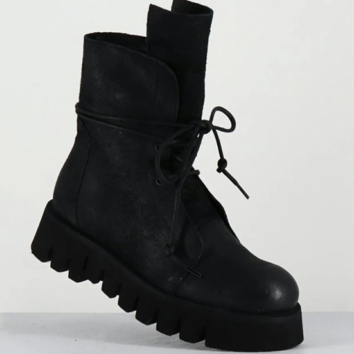 Femme Garrice Lab Bottines^Boots en Cuir hoto noires