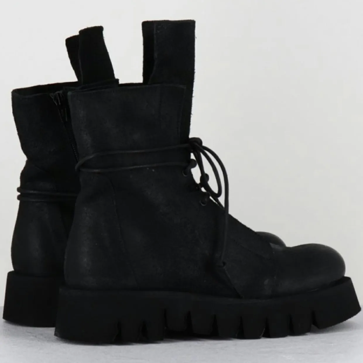 Femme Garrice Lab Bottines^Boots en Cuir hoto noires