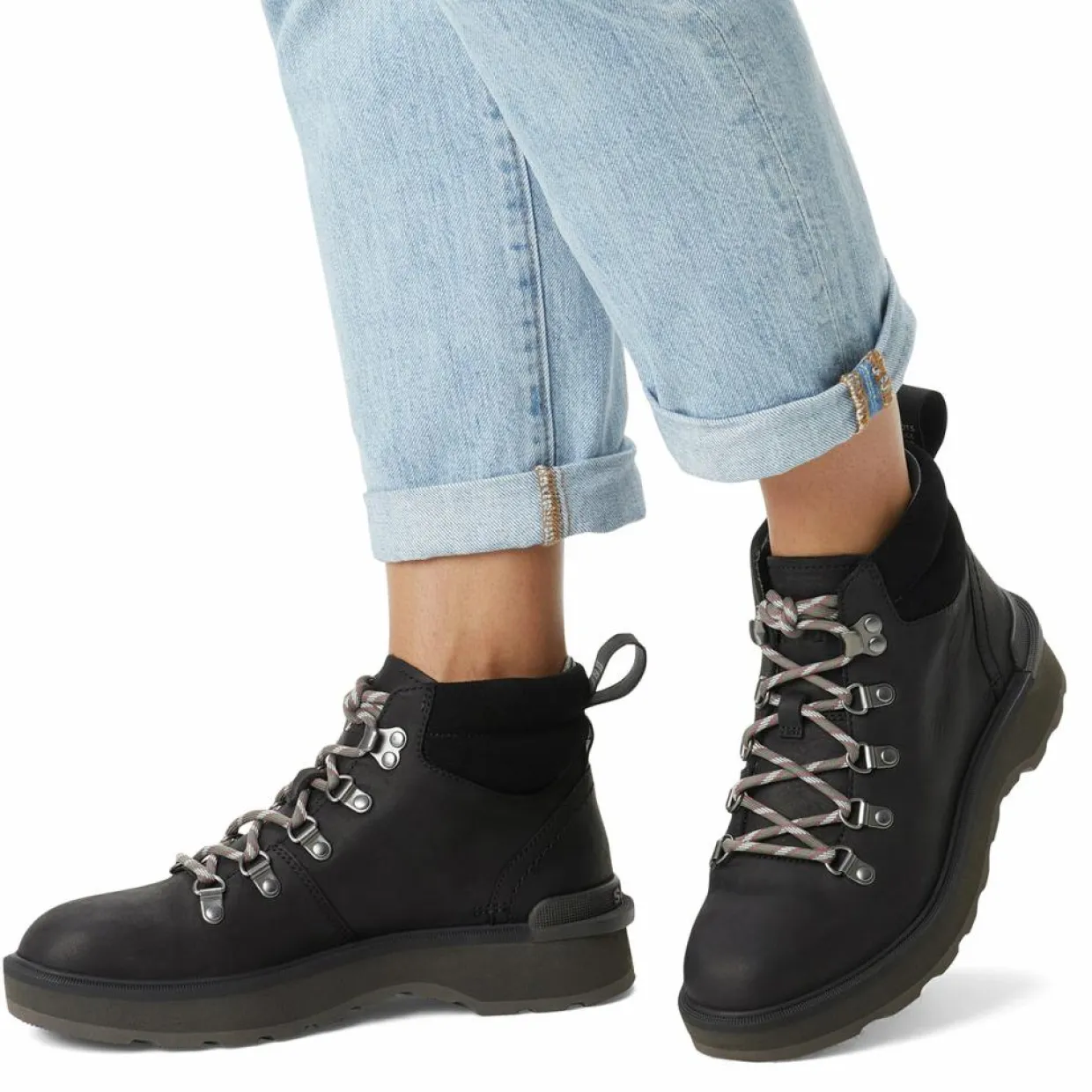 Femme Sorel Bottines^Boots en Cuir imperméables Hi-Line™ Hiker noires