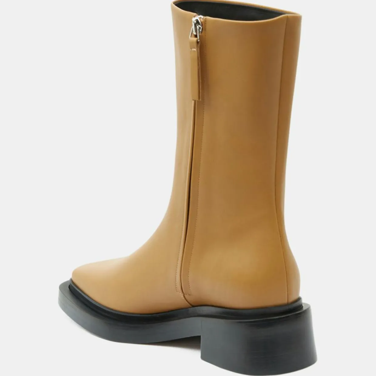 Femme Neous Bottines^Boots en Cuir Large camel - Talon 5 cm