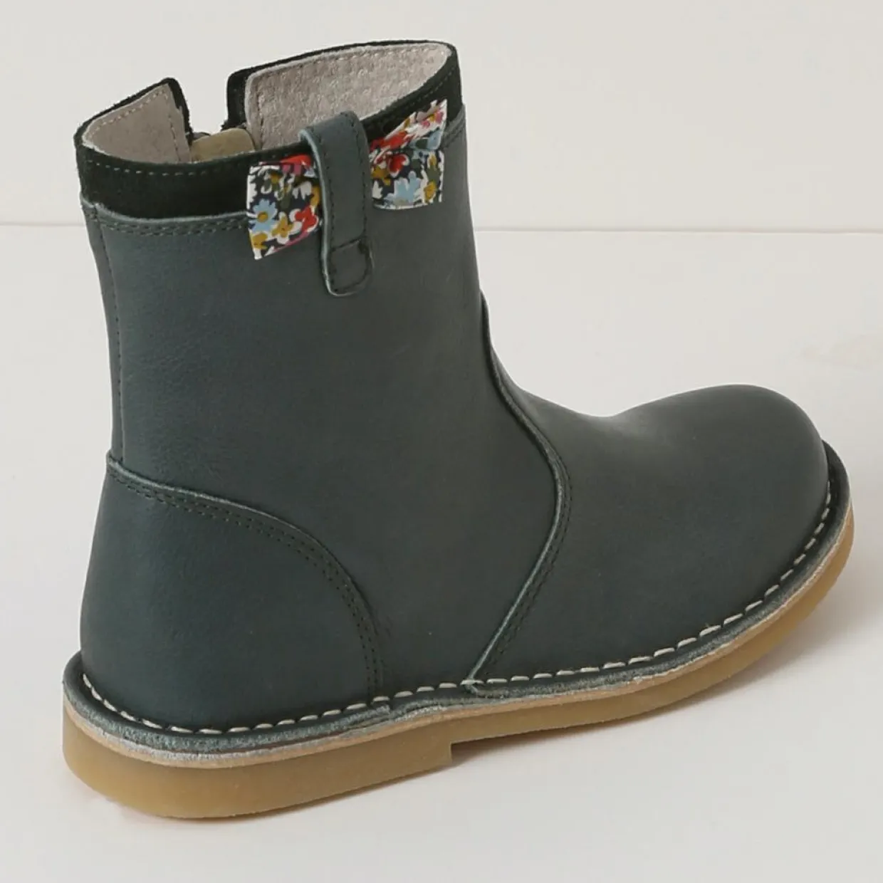 Boots en Cuir Liberty vert foncé-Cyrillus Clearance