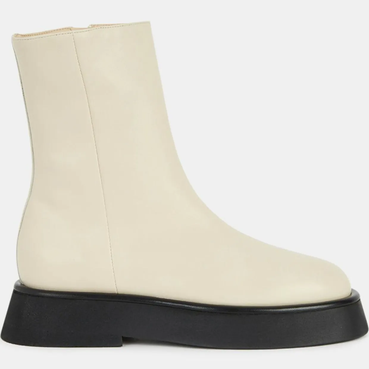 Boots en Cuir Maika écrues-Wandler