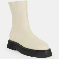 Boots en Cuir Maika écrues-Wandler
