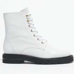 Boots en Cuir Mila Lift blanches-Stuart Weitzman Discount