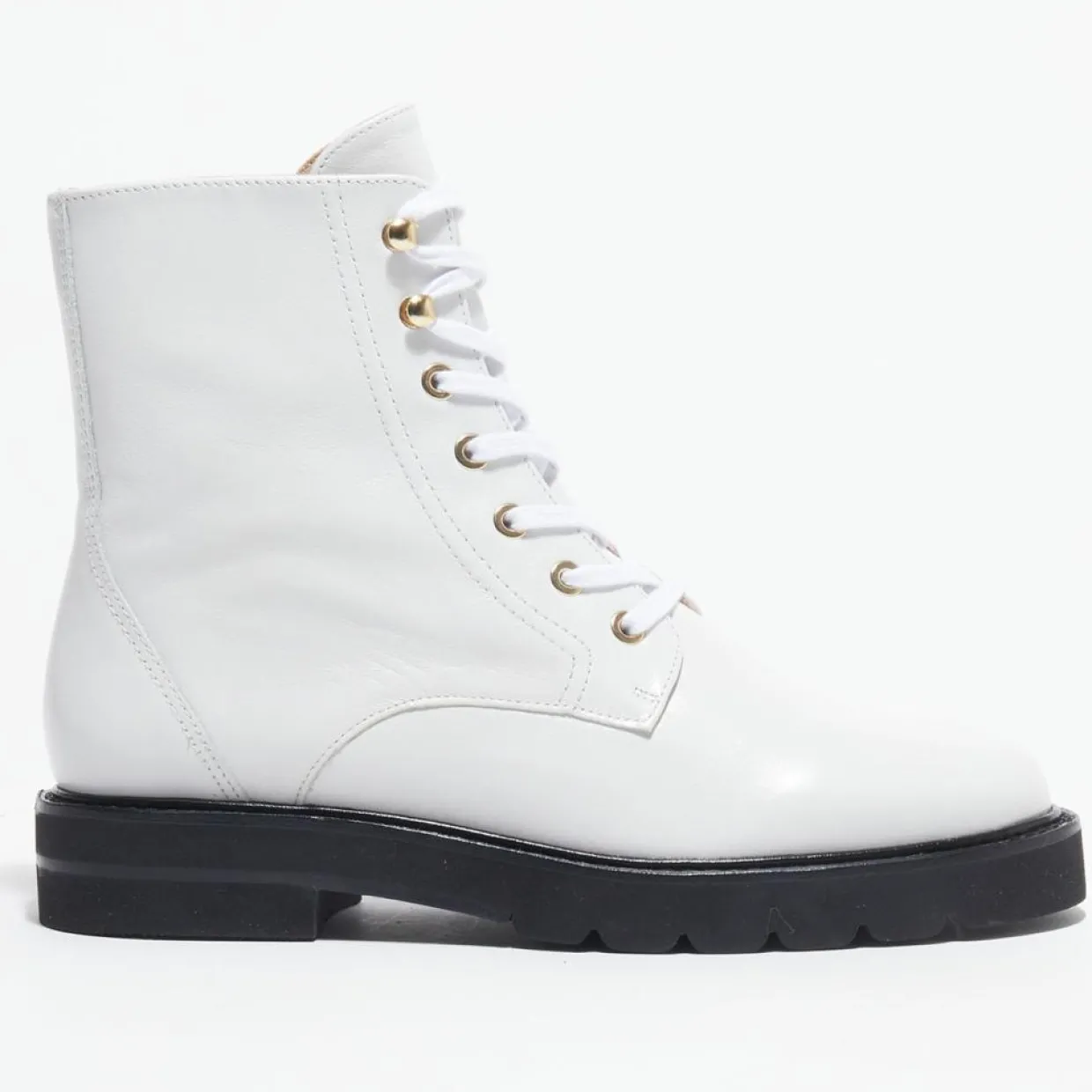 Boots en Cuir Mila Lift blanches-Stuart Weitzman Discount