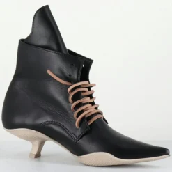 Boots en Cuir mina noires-SDM Hot