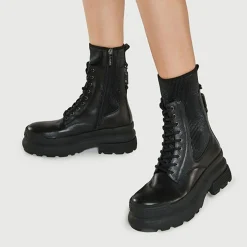 Boots en Cuir Montana noires-Liu-Jo Discount