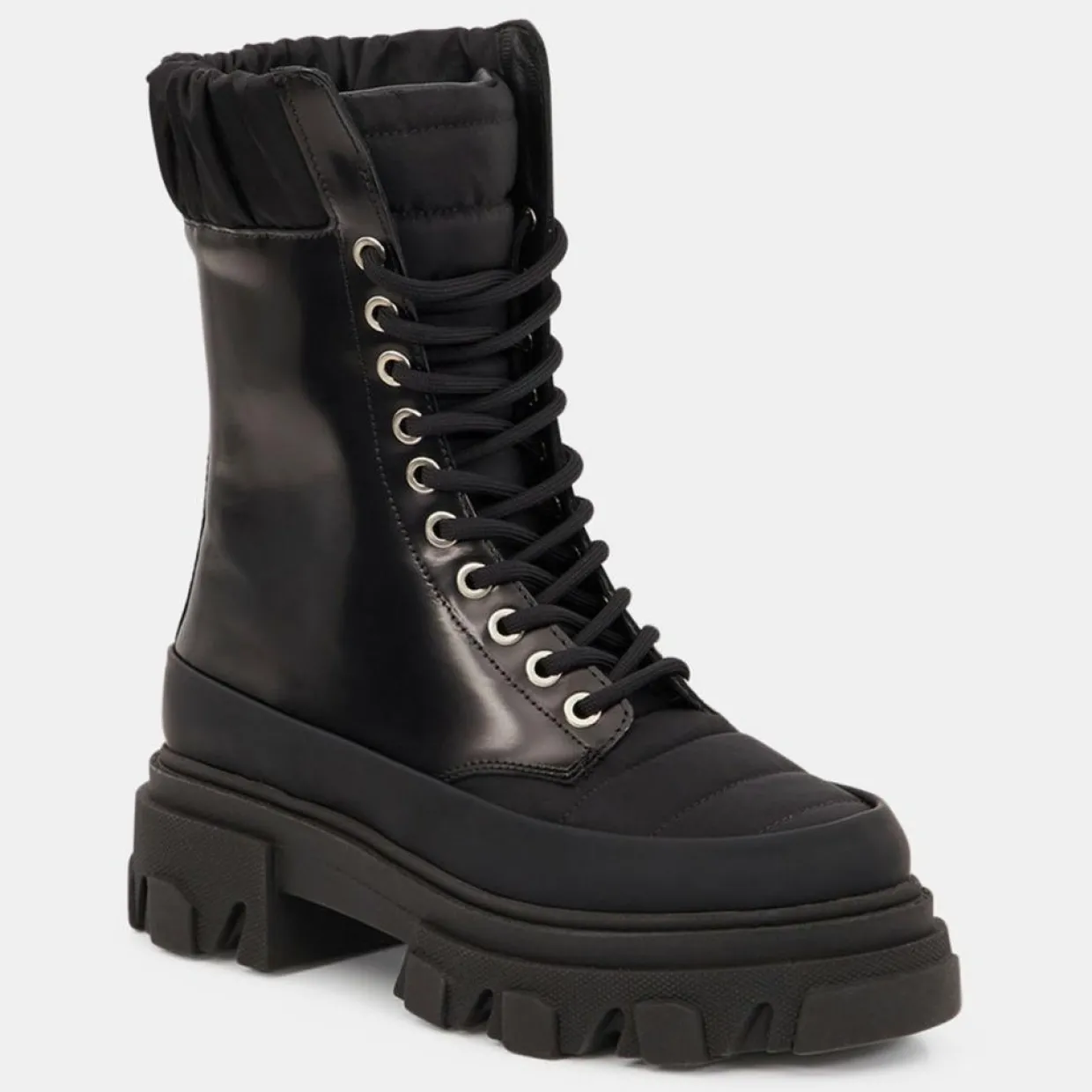 Boots en Cuir Netty noires-Ganni Outlet