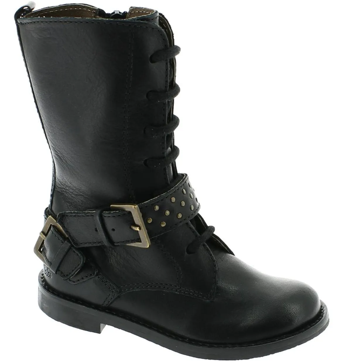 Enfant Aster Bébé^Boots en Cuir Nikita noires