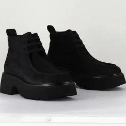 Femme Oa Non Fashion Bottines^Boots en Cuir noires - Talon 6 cm