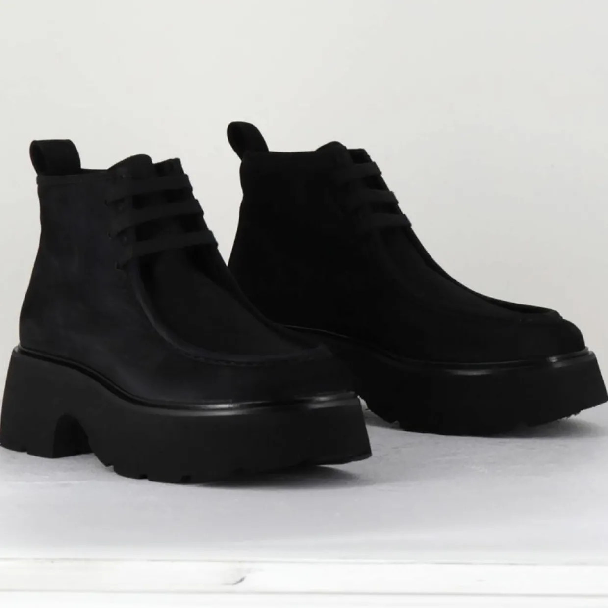 Femme Oa Non Fashion Bottines^Boots en Cuir noires - Talon 6 cm
