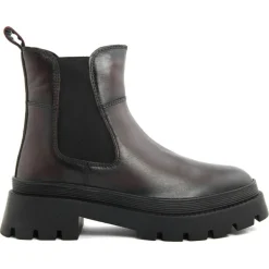 Femme Lab78 Bottines^Boots en Cuir Olivia bordeaux