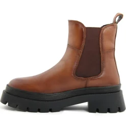 Boots en Cuir Olivia cognac-Lab78 Clearance