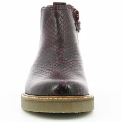 Boots en Cuir Oxalide bordeaux-Kickers Sale
