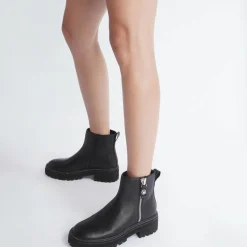 Femme Liu-Jo Bottines^Boots en Cuir Pink noires